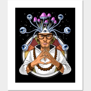 Psychedelic Psychonaut Shaman Posters and Art